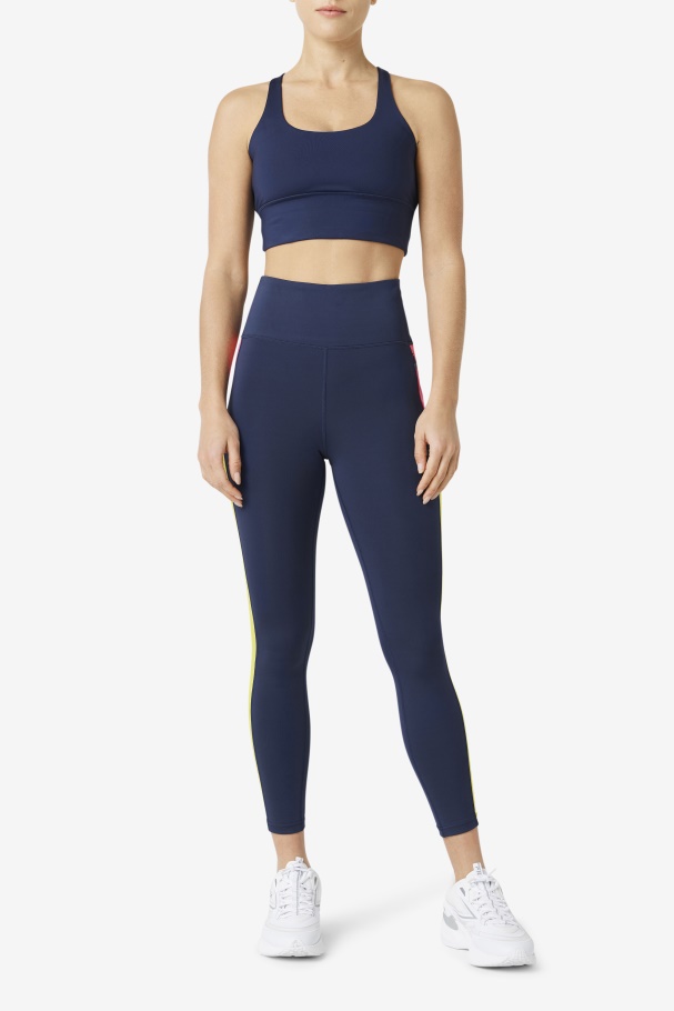 Sutiã Uplift Top Cruzado Nas Costas Azul Marinho Fila