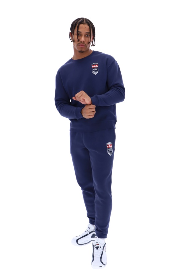 Suéter Com Remendo De Lã Fila Tupac