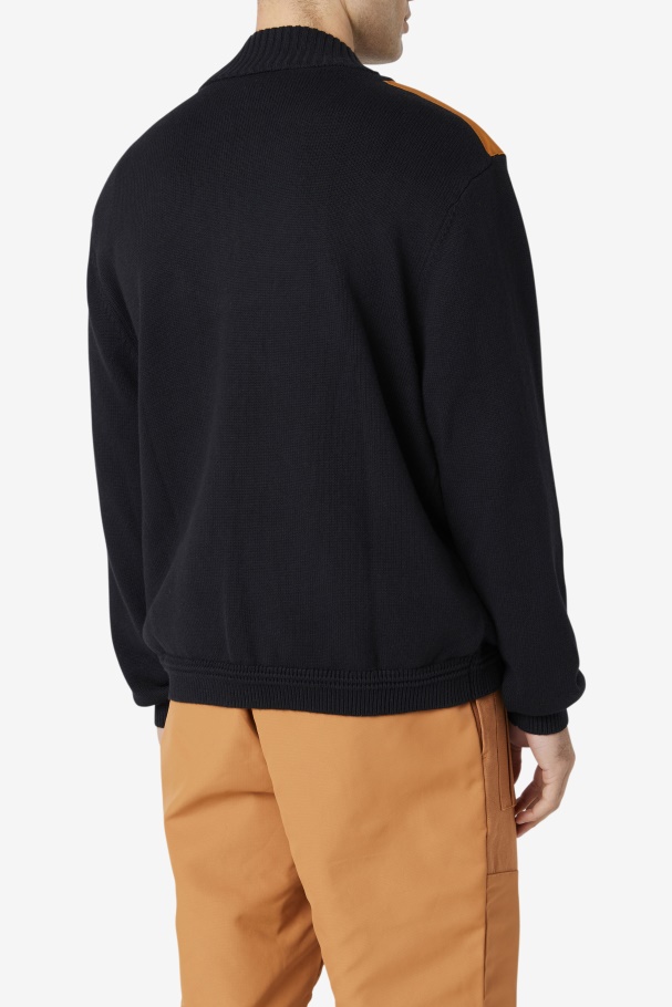 Suéter Preto/adobe Merkle 1/4 Zip Fila