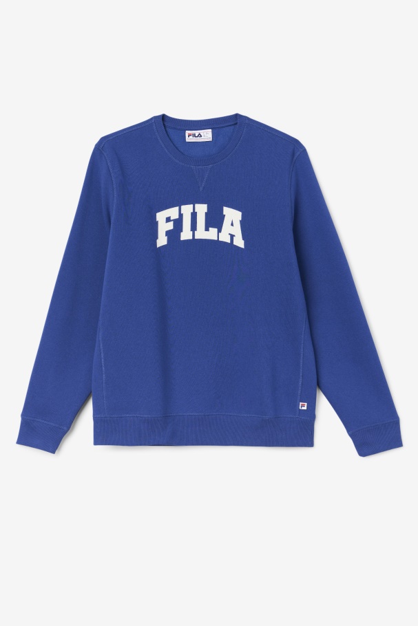 Sweatshsirt De Gola Redonda Azul/gardenia Fila Kory