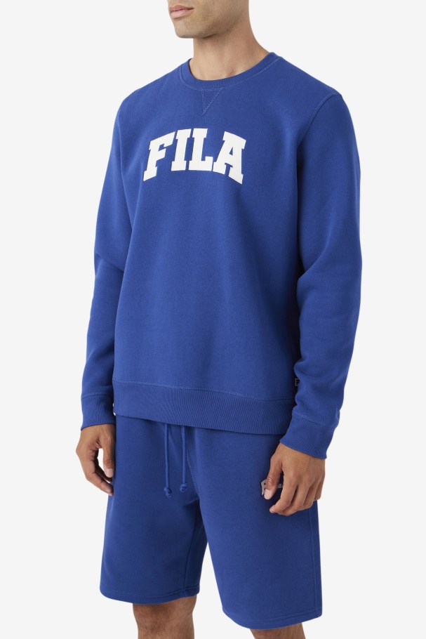 Sweatshsirt De Gola Redonda Azul/gardenia Fila Kory