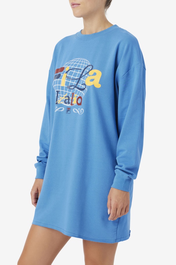 T-shirt Mazik Vestido Fila Vallarta Azul/branco