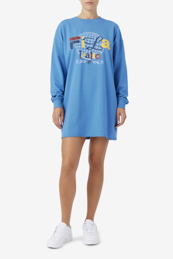 T-shirt Mazik Vestido Fila Vallarta Azul/branco