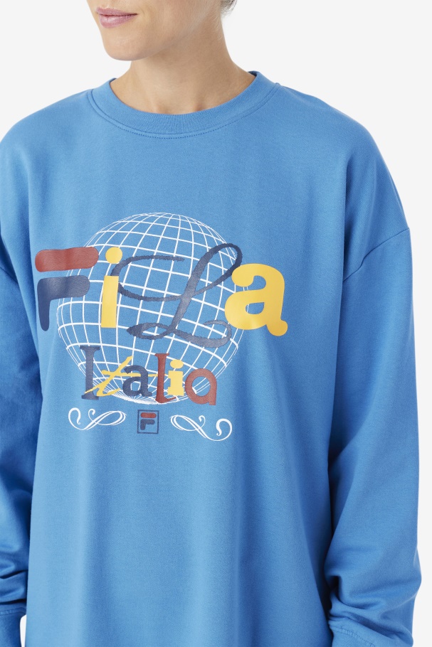 T-shirt Mazik Vestido Fila Vallarta Azul/branco