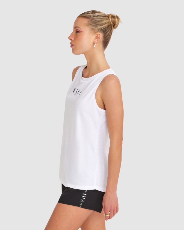 Tanque Elektra Feminino Fila Branco