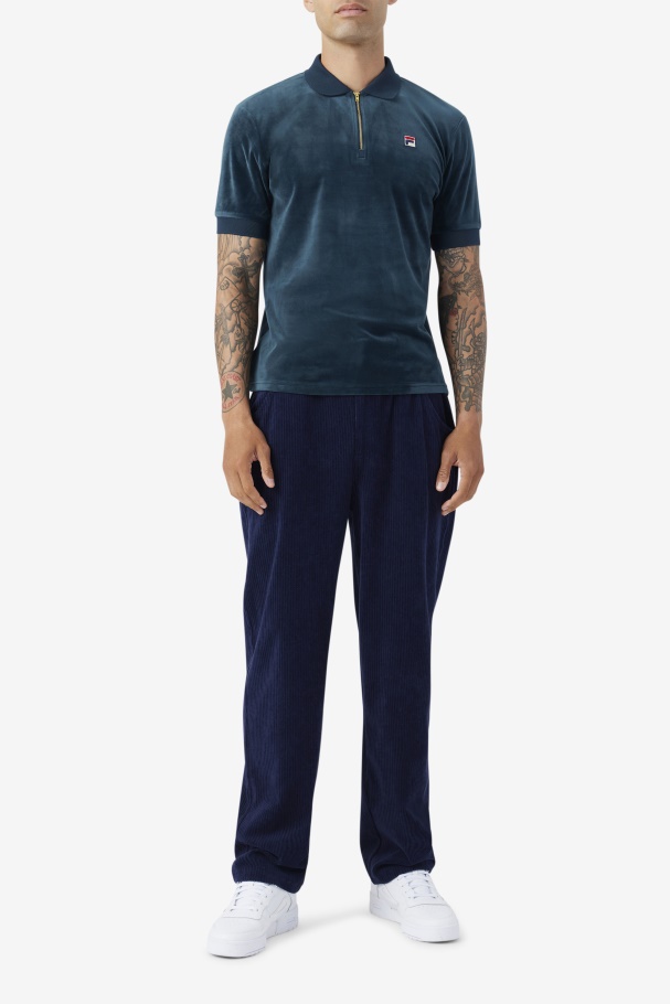 Teal Fila Polo Devon Veludo