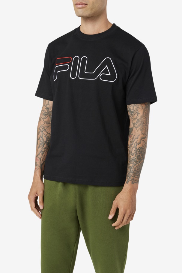 Tee Fila Preto/branco/vermelho Borough