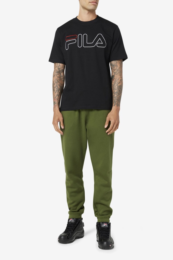 Tee Fila Preto/branco/vermelho Borough