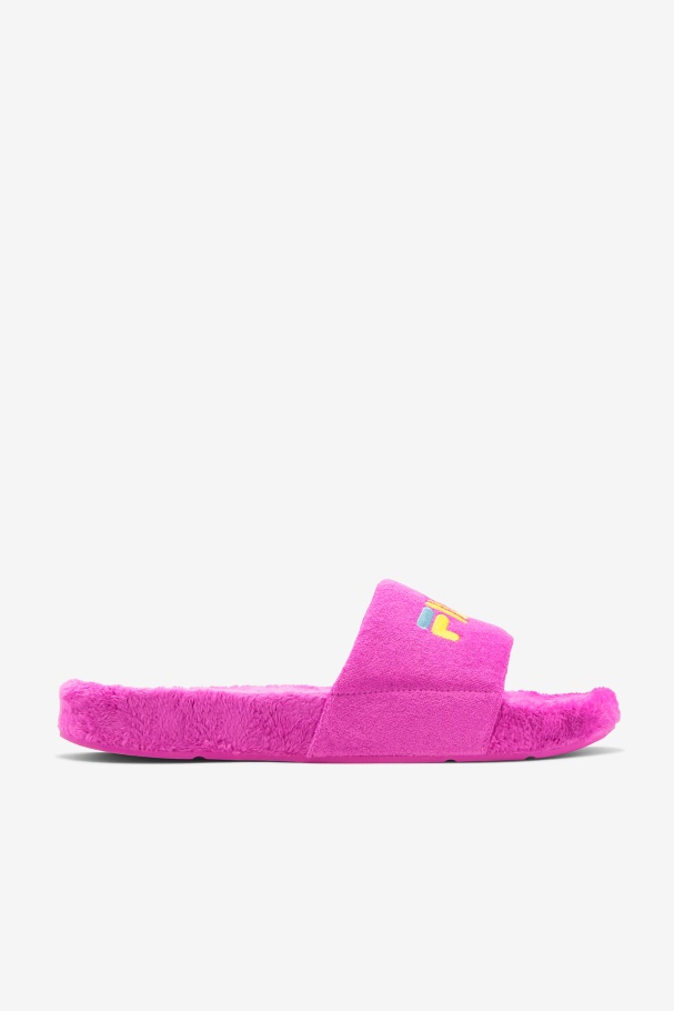 Terry Drifter Slide Fila Roxo/amarelo/pequeno Quatro