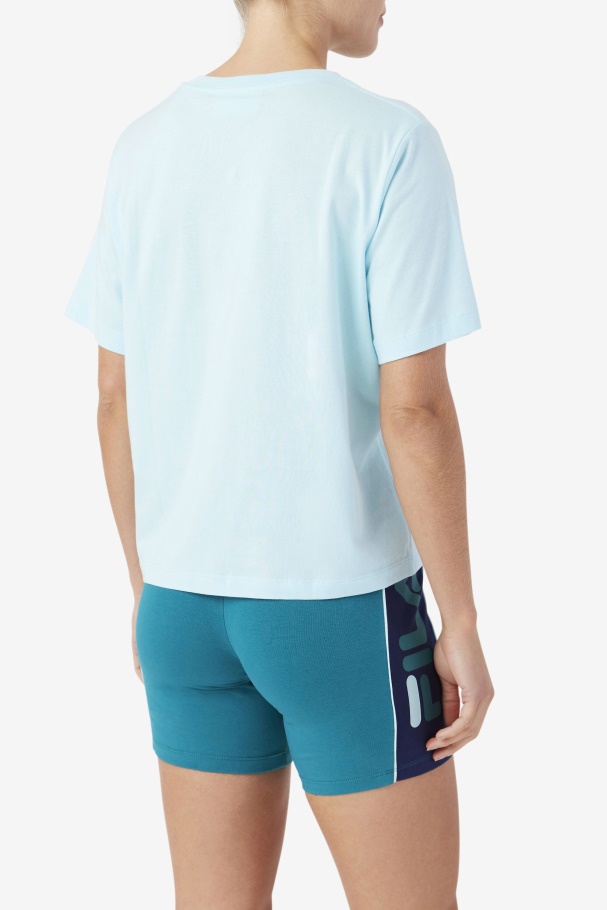 Thea Tee Fila Iced Aqua/navy/biscay Bay