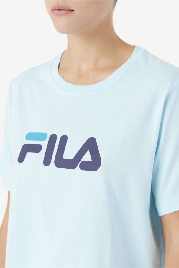 Thea Tee Fila Iced Aqua/navy/biscay Bay