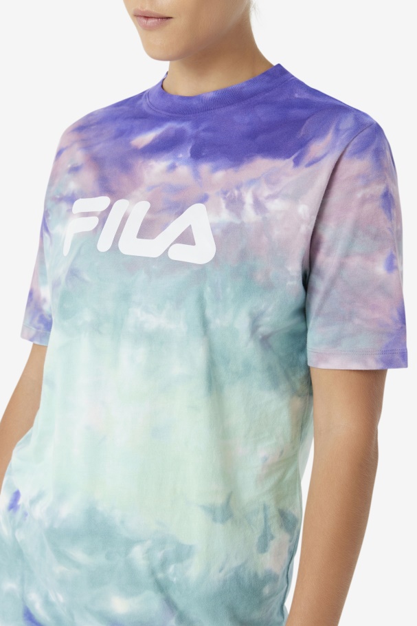 Tie Dye Aliviado Tee Fila Aruba Blue Tie Dye