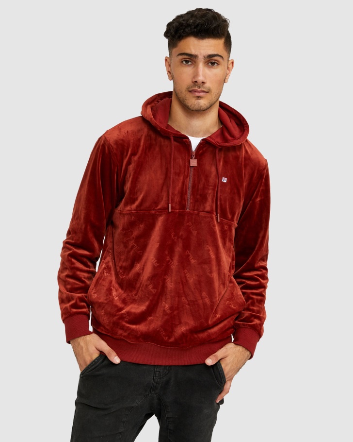 Tijolo Fila Unissex Dallas Qtr Zip