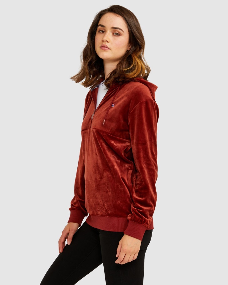 Tijolo Fila Unissex Dallas Qtr Zip