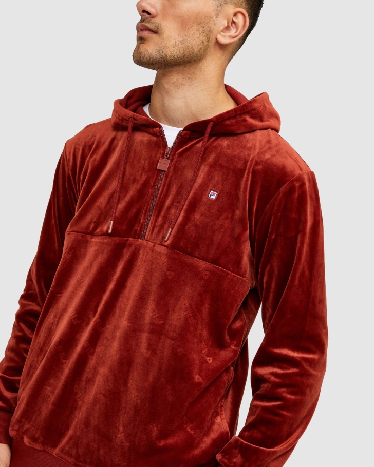 Tijolo Fila Unissex Dallas Qtr Zip