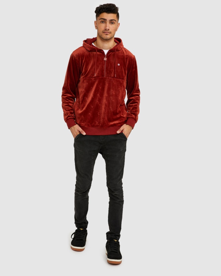 Tijolo Fila Unissex Dallas Qtr Zip