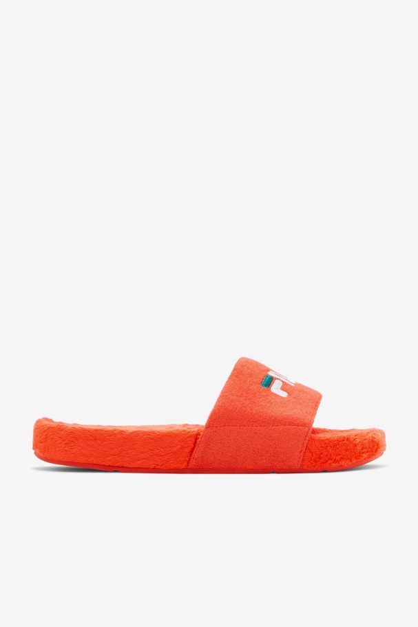 Tomate Cereja/bayou/branco Fila Terry Drifter Slide