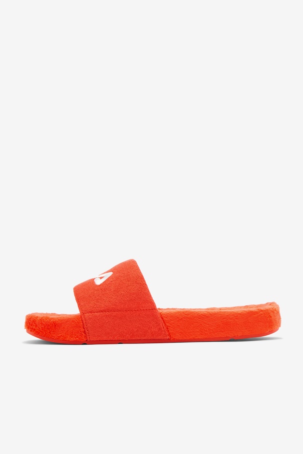 Tomate Cereja/bayou/branco Fila Terry Drifter Slide