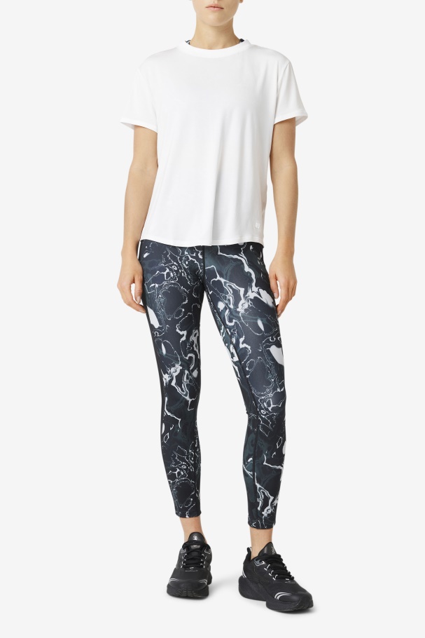 Top Branco Manga Curta Fi-lux Fila