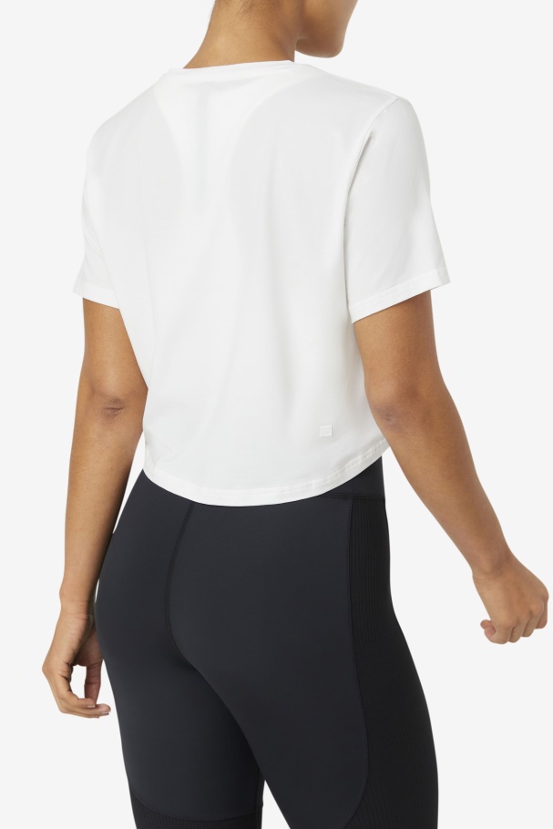 Top Cropped Alto-baixo Branco Fi-lux Da Fila