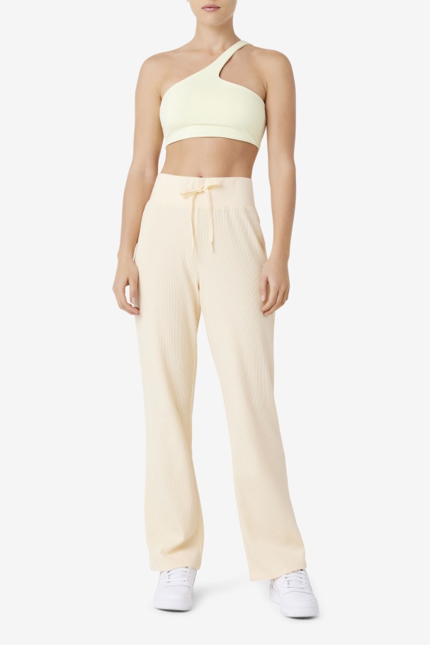 Top De Sutiã Assimétrico Fila Kady Amarelo Macio