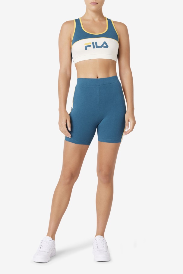 Top De Sutiã Kairi Coral Azul Fila