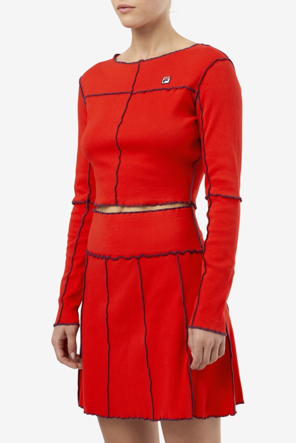 Top Fila Red Brooklynn