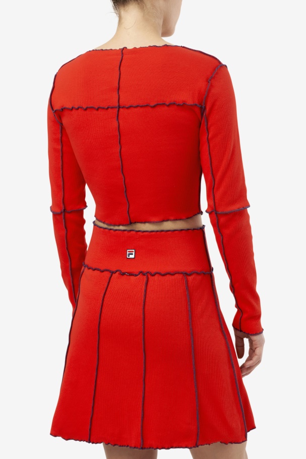 Top Fila Red Brooklynn