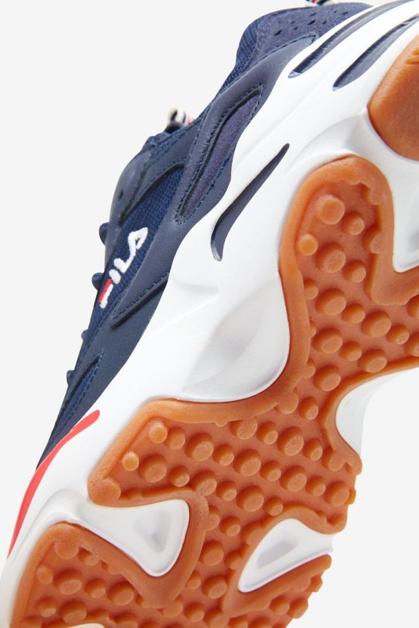 Traçador De Raios Infantil Grande Azul Marinho/branco/vermelho Fila