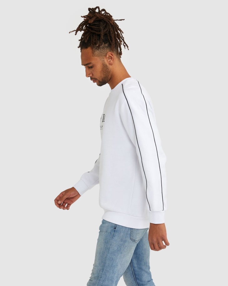 Tripulação De Herança Unissex Branca Fila