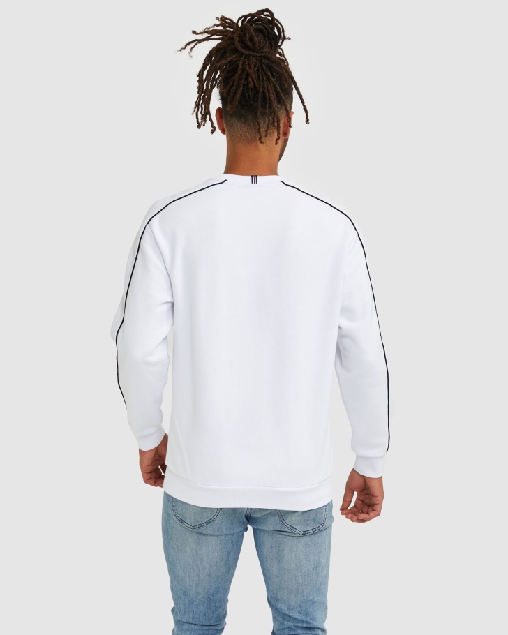 Tripulação De Herança Unissex Branca Fila