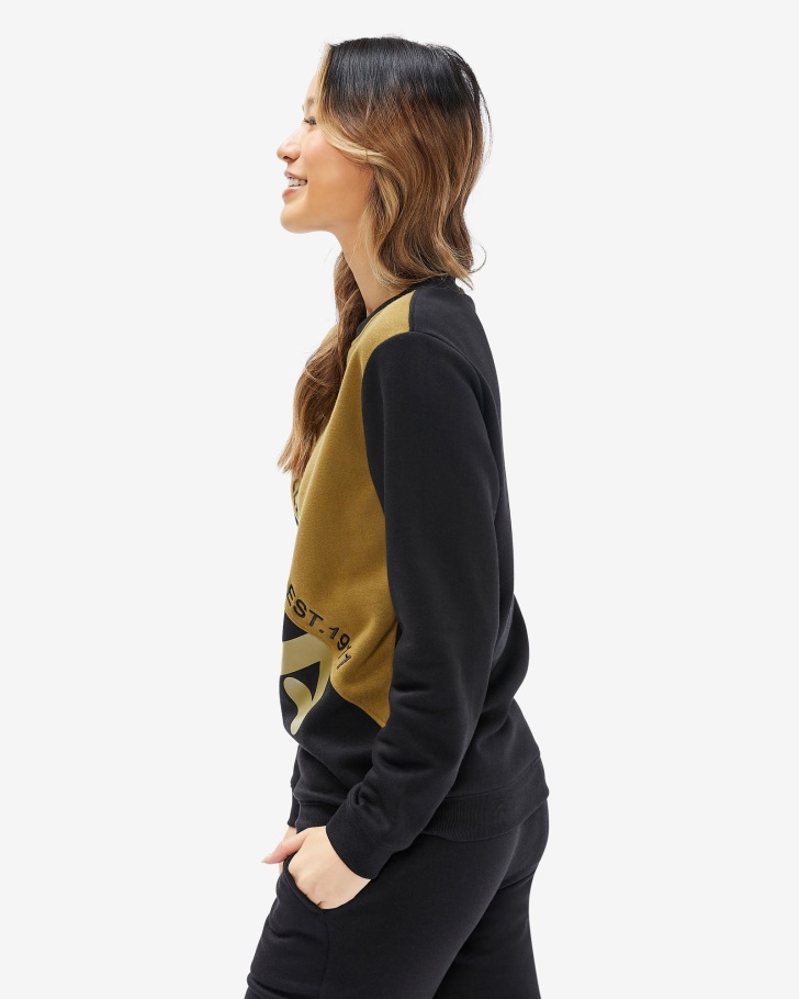 Tripulação Preta De Fila Unissex