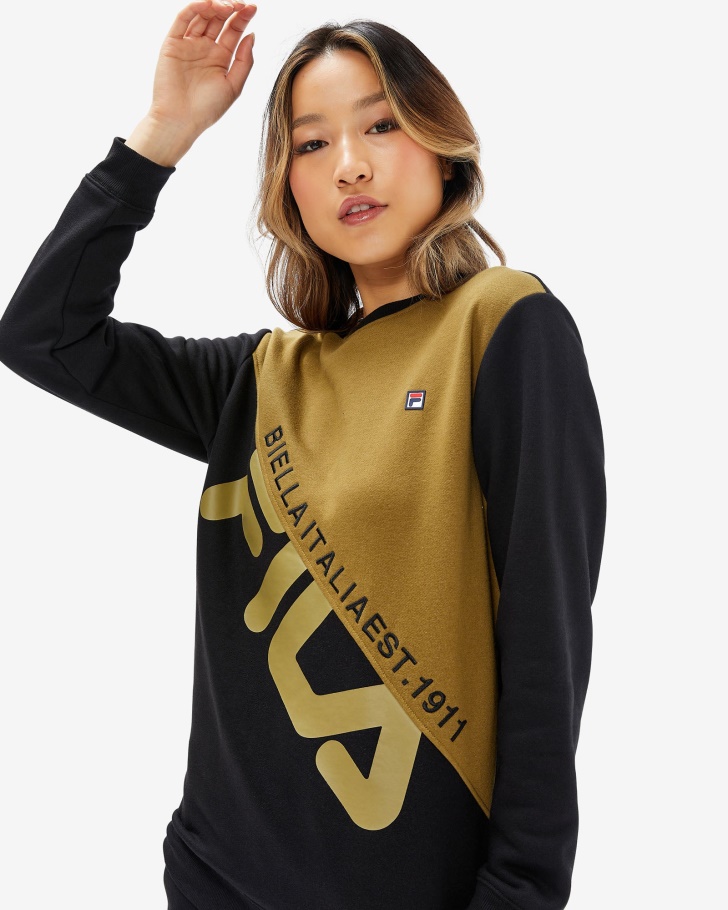 Tripulação Preta De Fila Unissex