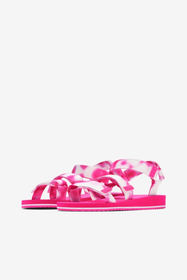 Ts Tie Dye Feminino Multi/rosa Glo/ramo Fila Drifter