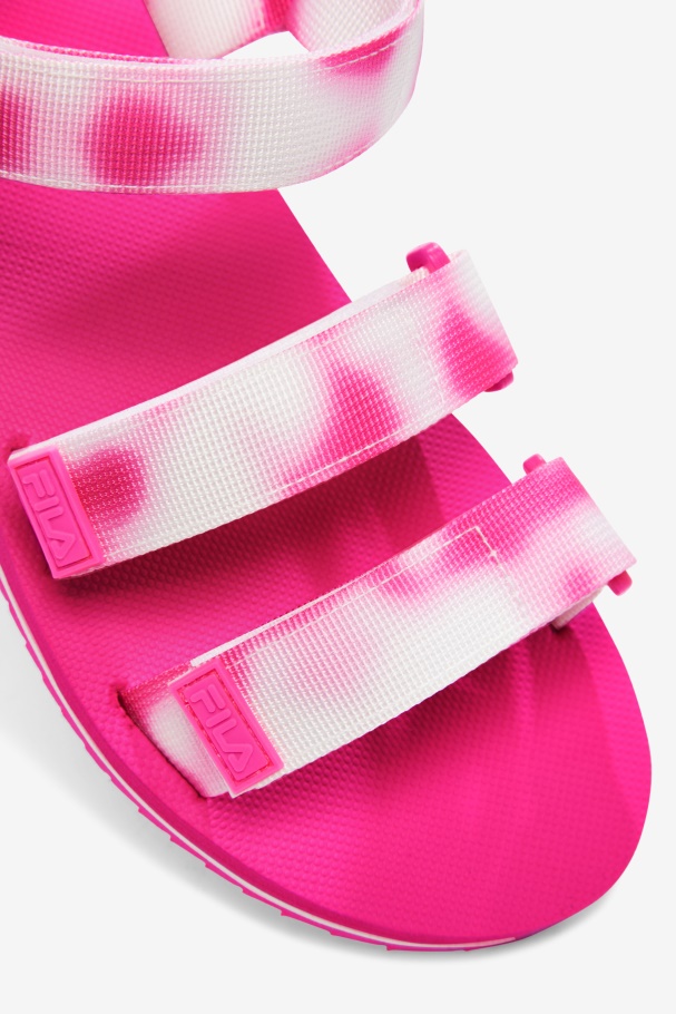 Ts Tie Dye Feminino Multi/rosa Glo/ramo Fila Drifter