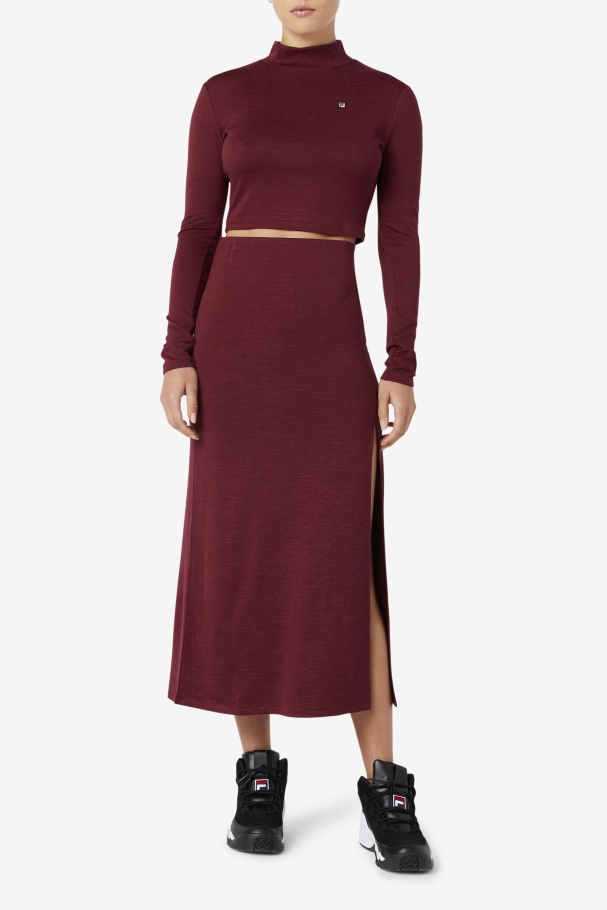 Twill Midi Tawny Port London Row