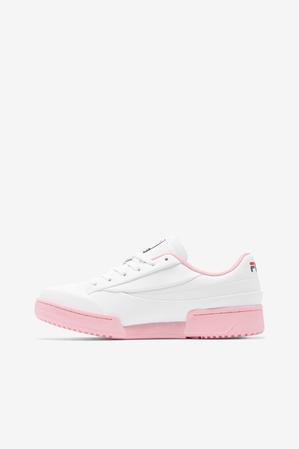 Tênis Feminino Branco/coral Blush/preto Original Lux X Barneys Fila