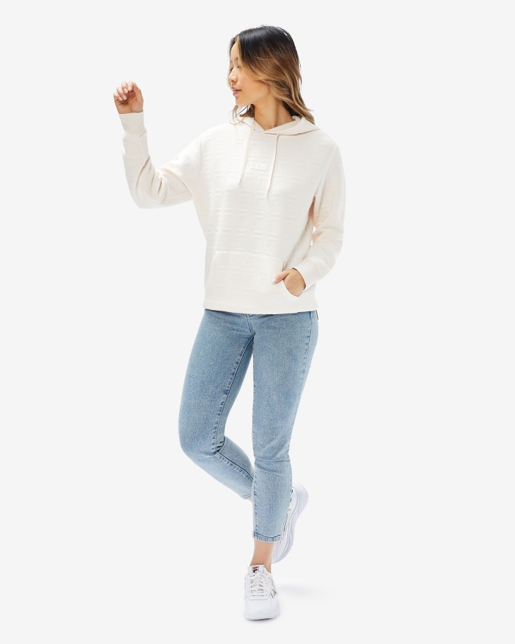 Unissex Echo Hood Creme De Coco Fila