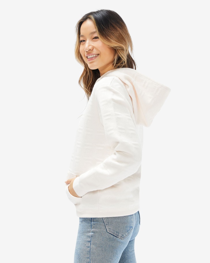 Unissex Echo Hood Creme De Coco Fila