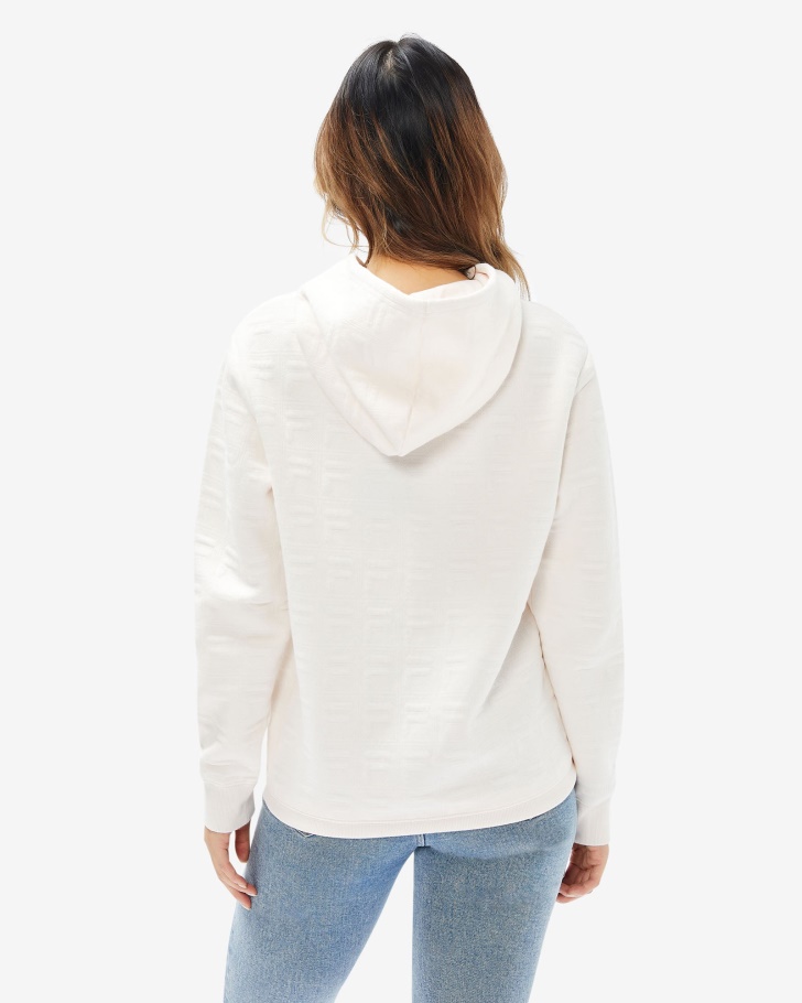 Unissex Echo Hood Creme De Coco Fila