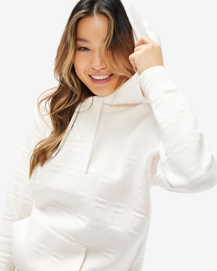 Unissex Echo Hood Creme De Coco Fila