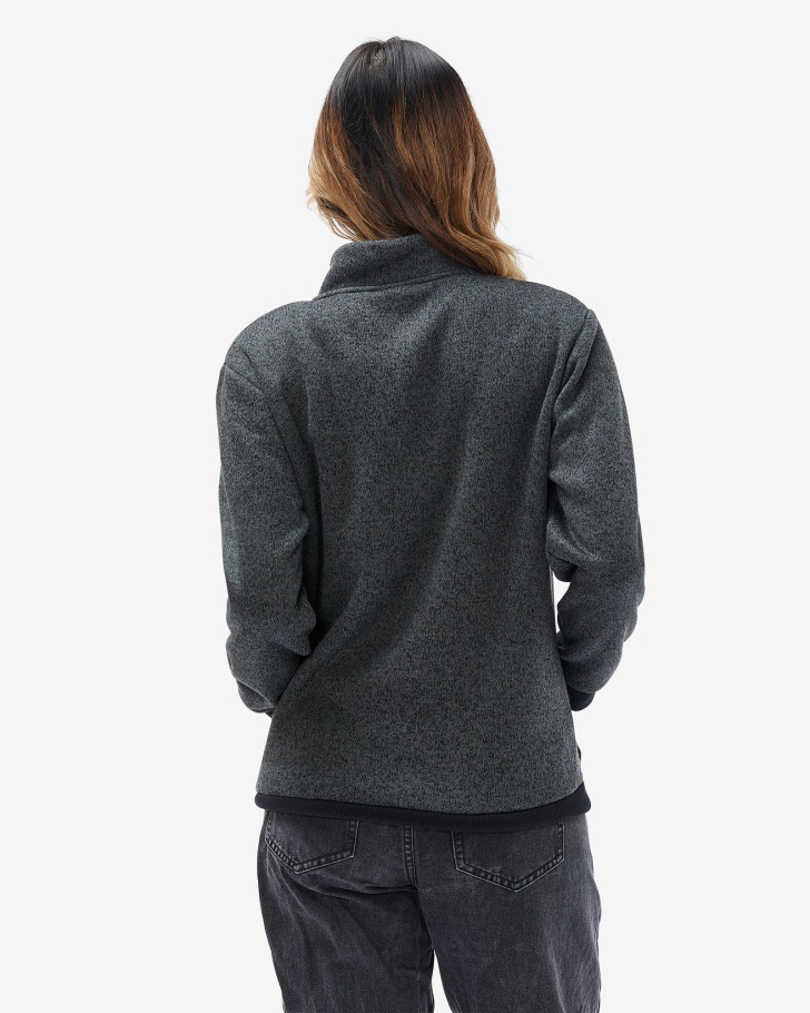 Unissex Romano Qtr Zip Preto Marle Fila