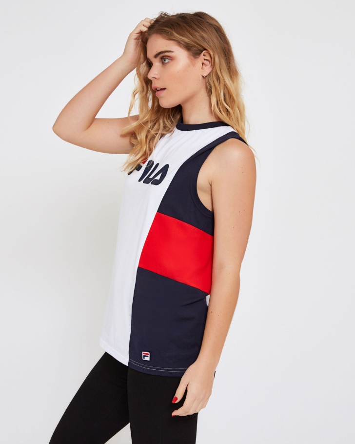 Unissex Verona Tanque Fila Branco