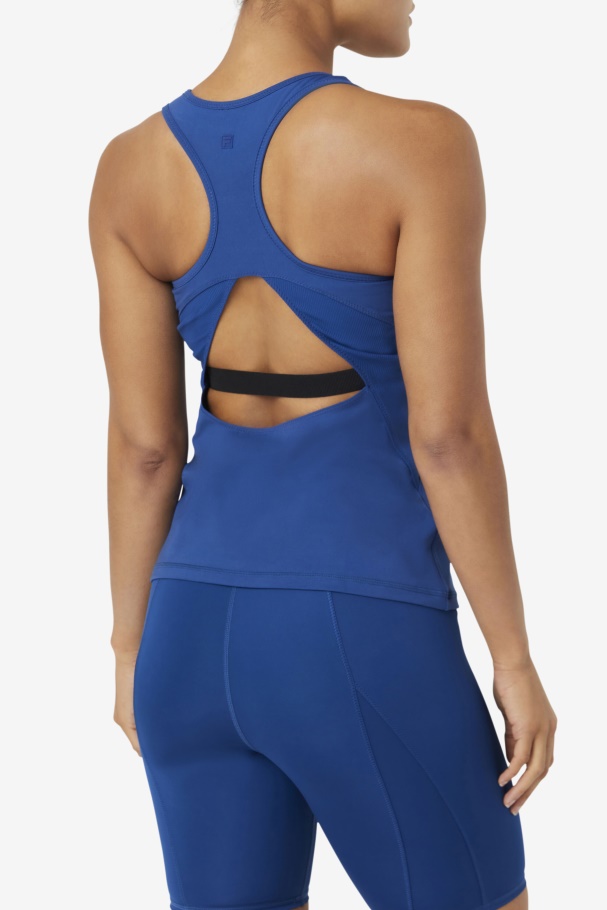 Uplift Regata Aberta Com Costas Nadador Fila Marinho Peônia/preto