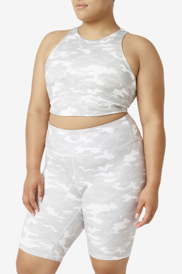 Uplift Sutiã Esportivo Gola Alta Fila Branca