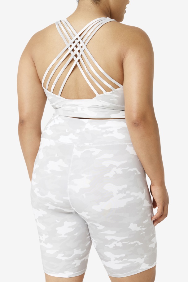 Uplift Sutiã Esportivo Gola Alta Fila Branca