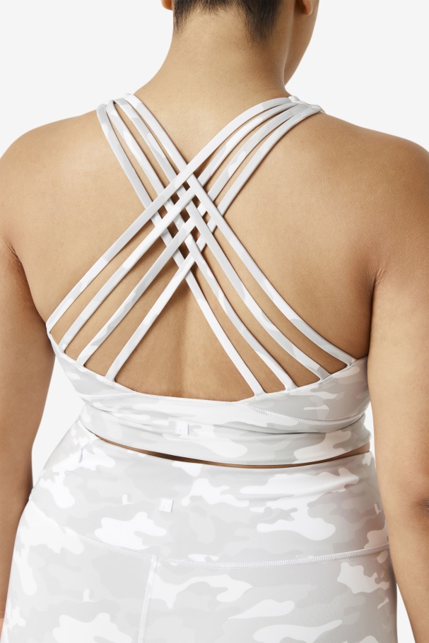 Uplift Sutiã Esportivo Gola Alta Fila Branca