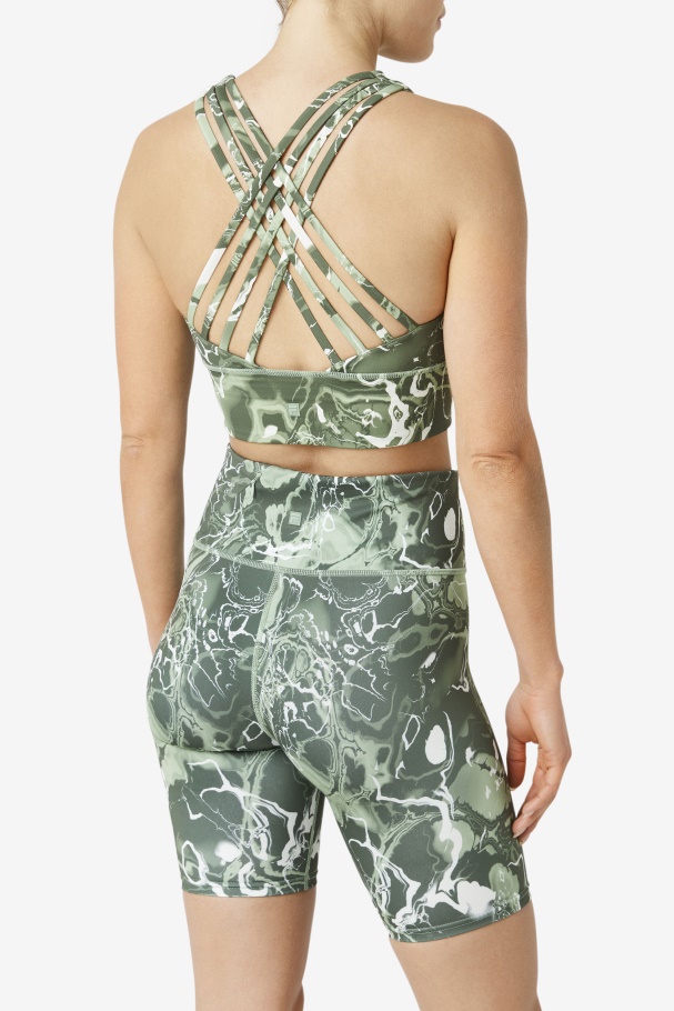 Uplift Sutiã Esportivo Gola Alta Fila Manjericão Mármore