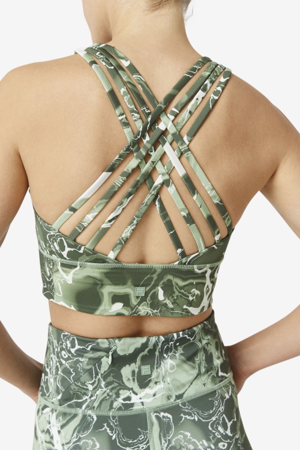 Uplift Sutiã Esportivo Gola Alta Fila Manjericão Mármore