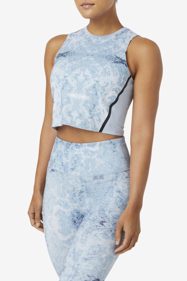 Uplift Top Cropped Atlético Azul Nevoeiro/preto Fila